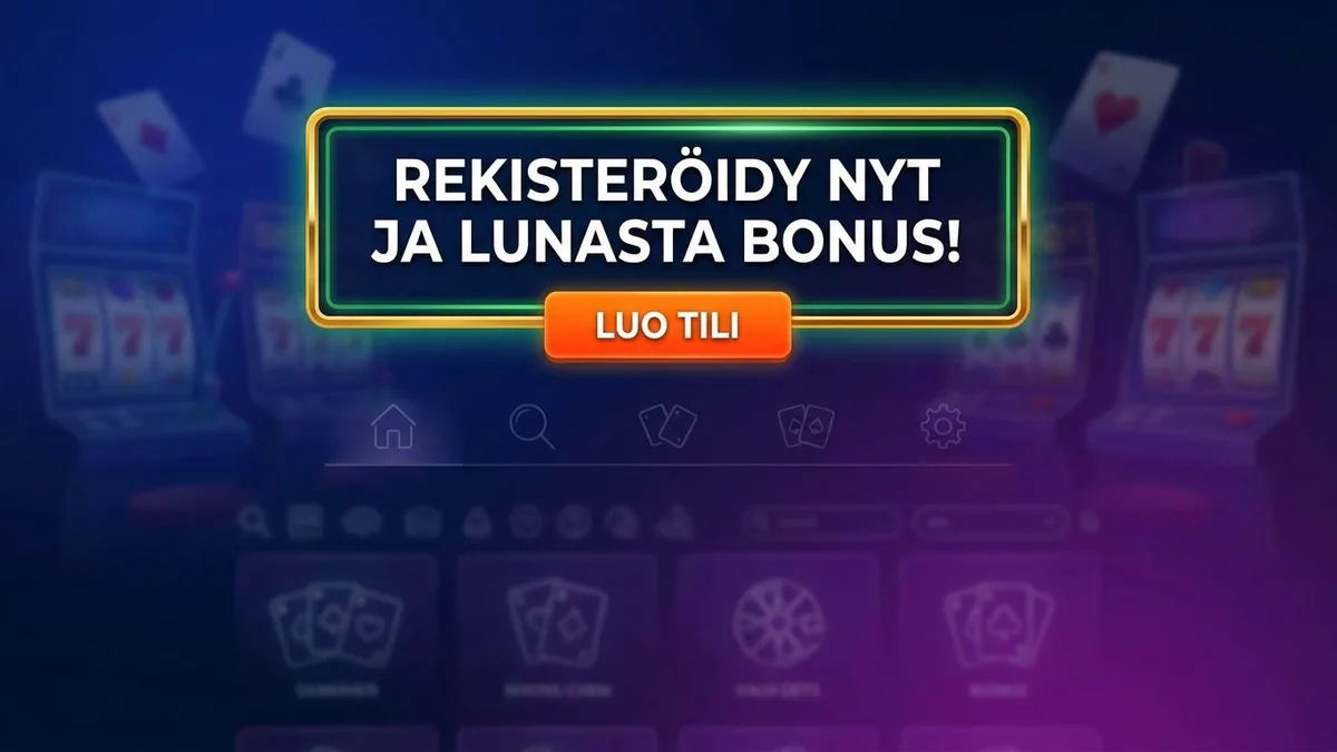 Rekisteröidy bonuksen kanssa